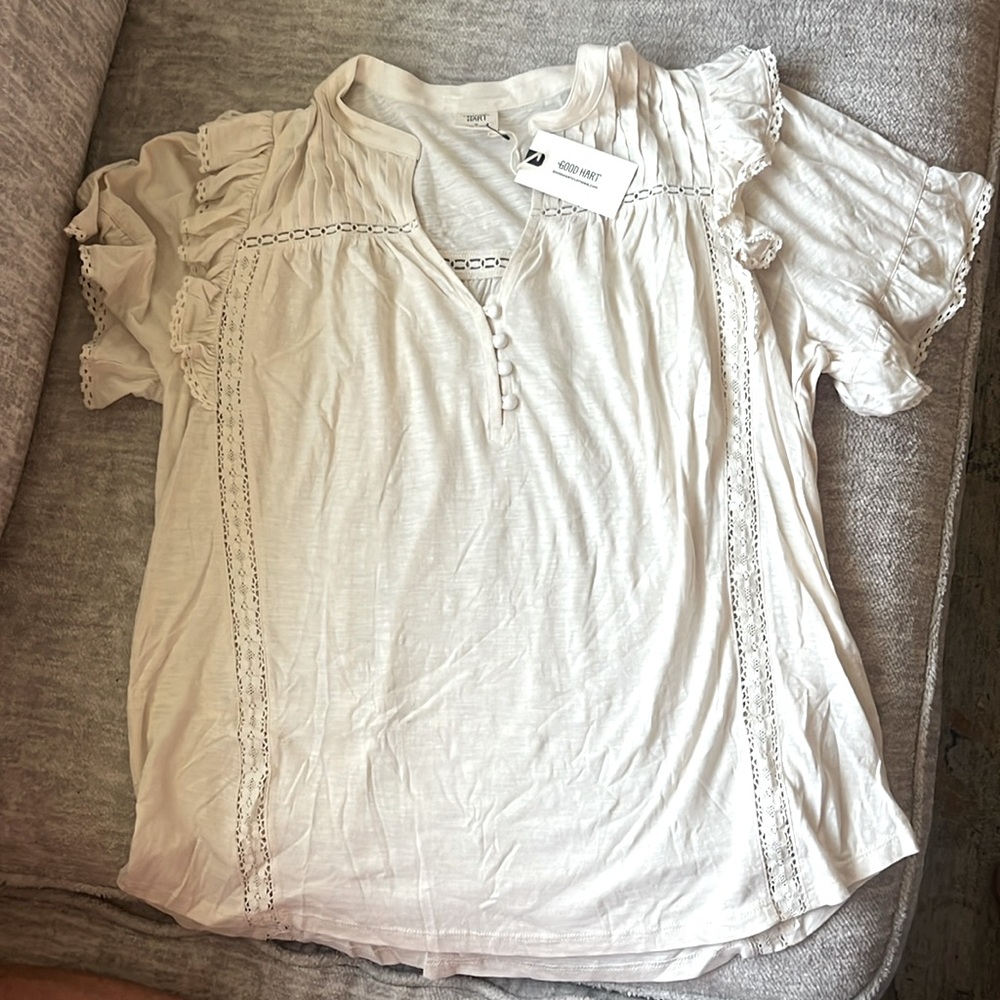 Matilda Jane medium ruffle shirt